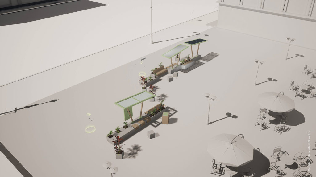 Visuel d'application de Prototypage d'espace pour du mobilier urbain Applications architecture bâtiment