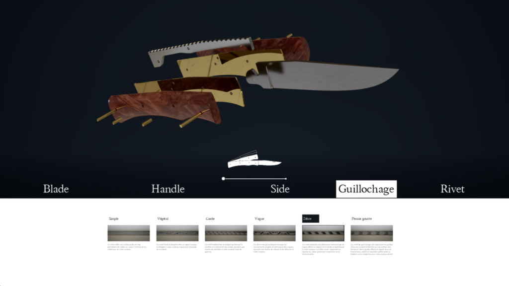 Image d'un Configurateur de couteau Les Lames de Boivre - © ARKAI INTERACTIVE